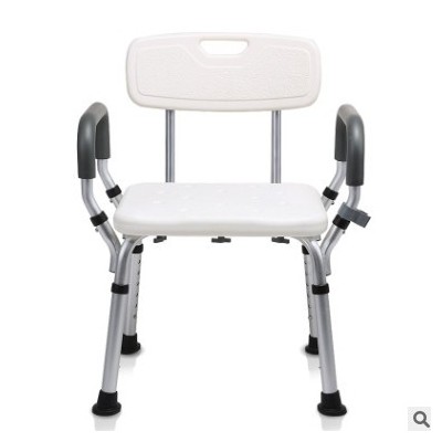 老人洗澡椅淋浴椅子残疾人沐浴椅孕妇冲凉椅铝合金防滑浴室洗澡凳图2