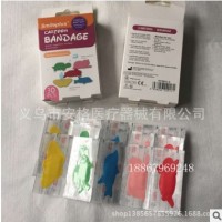 韩版卡通PE创可贴 防水止血贴 动物形状小可爱创口贴 30片一盒