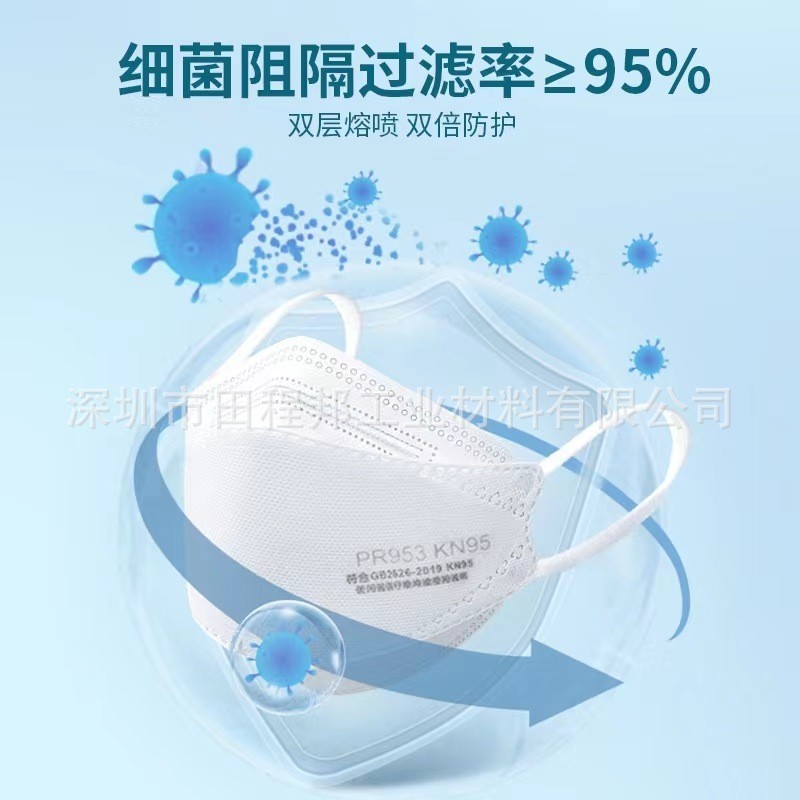 英科医疗KN95一次性口罩批发 一次性独立包装KN95劳保口罩图3