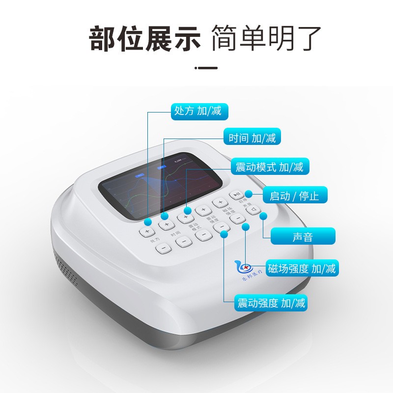 乐邦rTMS脑循环经颅磁刺激按摩仪按键大屏智能定时语音提醒图2