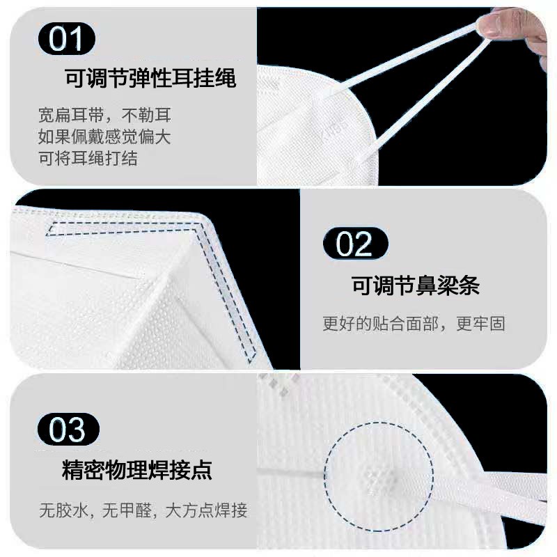 kn95口罩白色黑色五层防护工业防粉尘带呼吸阀熔喷布n95 独立包装