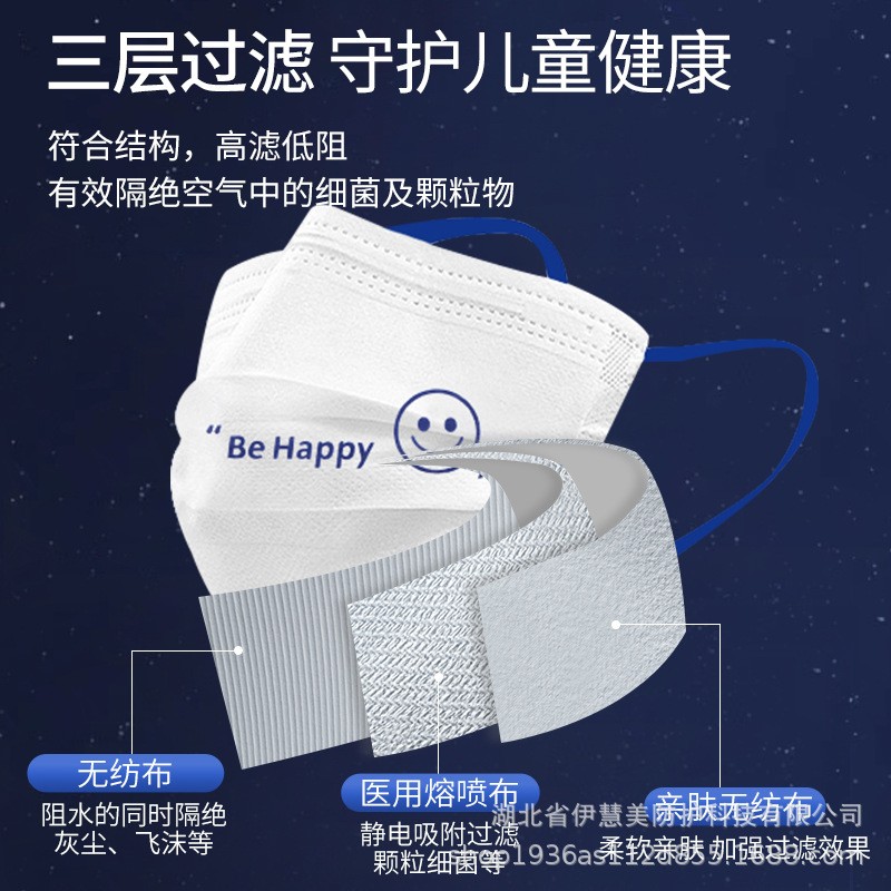 口罩一次性医疗三层防护幼儿学生外出医用级外科独立包装 厂家批发图3