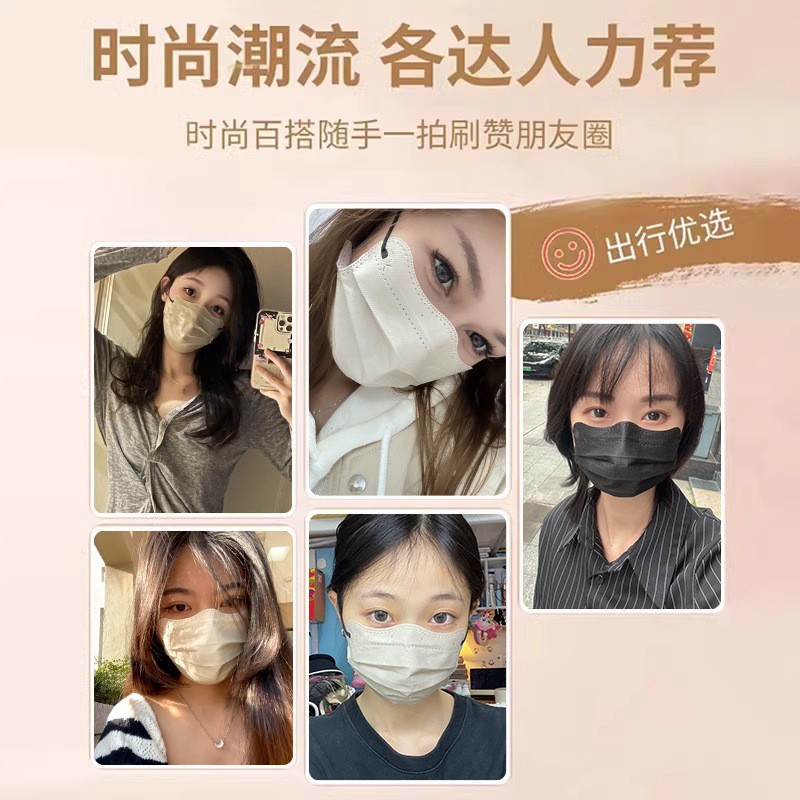 莫兰迪色一次性口罩医疗灭菌级蝶形护眼角V型显白独立装医用外科图3