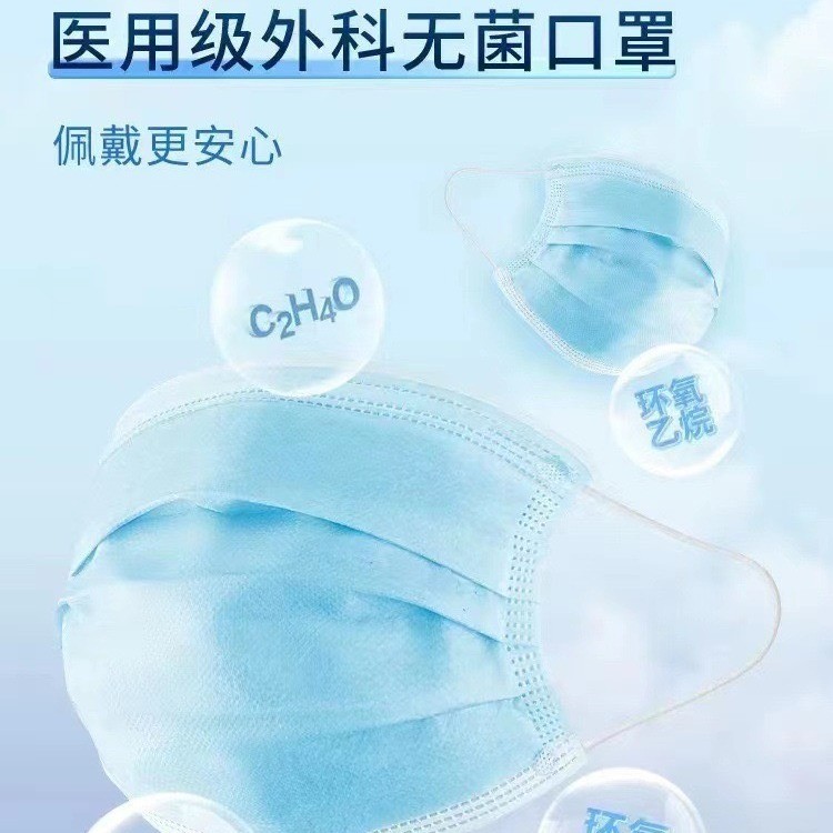 n95n95口罩医用级五层独立包装一次性成人口罩防尘无菌 防病毒批发图3