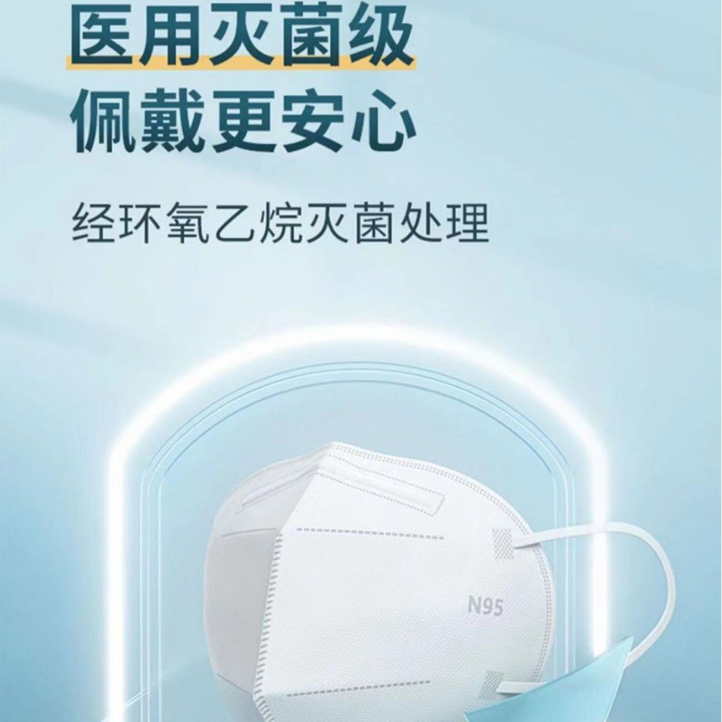 n95n95医用口罩五层防护独立包装医用级一次性n95口罩 厂家批发图3