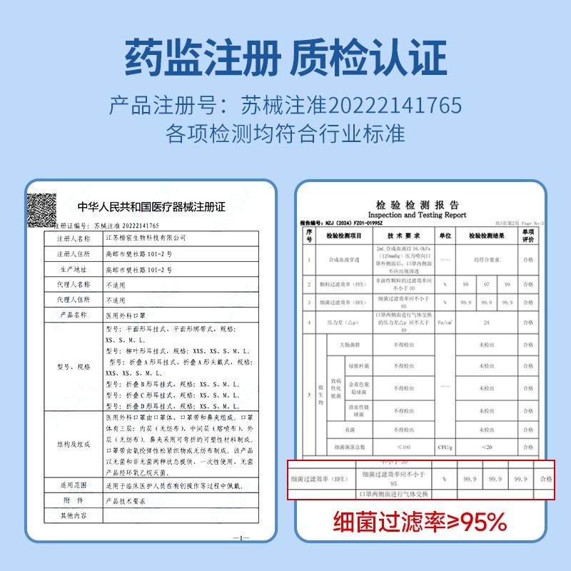 医用外科口罩婴儿0到6月12月专用婴幼儿小月龄宝宝儿童0到3到6岁图2